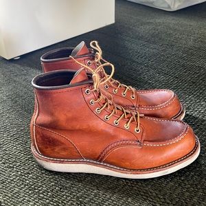 6” Red Wing Moc Toe - Size 9 Men